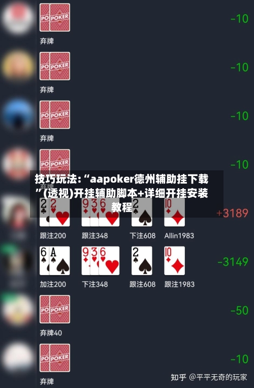 技巧玩法:“aapoker德州辅助挂下载”(透视)开挂辅助脚本+详细开挂安装教程-第1张图片