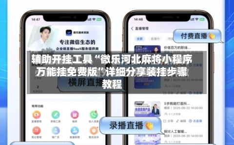 辅助开挂工具“微乐河北麻将小程序万能挂免费版”详细分享装挂步骤教程-第1张图片