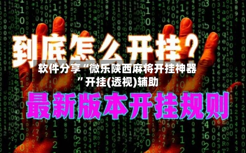 软件分享“微乐陕西麻将开挂神器	”开挂(透视)辅助-第1张图片