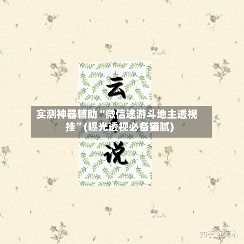 实测神器辅助“微信途游斗地主透视挂	”(曝光透视必备猫腻)-第1张图片