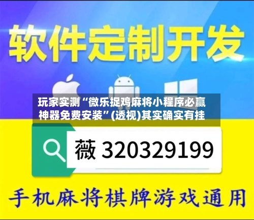 玩家实测“微乐捉鸡麻将小程序必赢神器免费安装”(透视)其实确实有挂-第1张图片