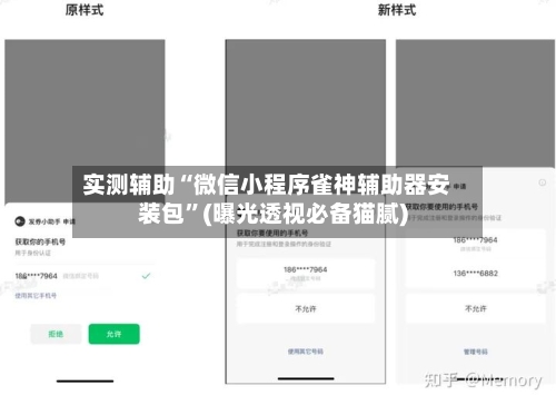 实测辅助“微信小程序雀神辅助器安装包”(曝光透视必备猫腻)-第1张图片