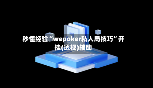 秒懂经验“wepoker私人局技巧	”开挂(透视)辅助-第1张图片
