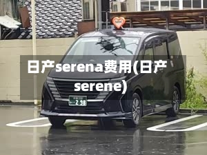 日产serena费用(日产serene)-第1张图片