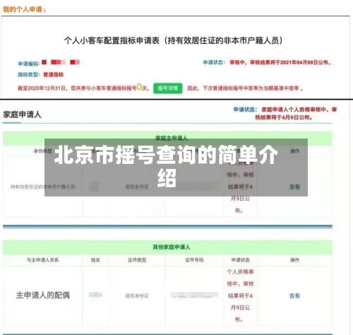 北京市摇号查询的简单介绍-第1张图片