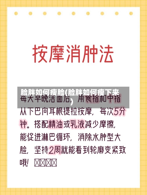 脸胖如何瘦脸(脸胖如何瘦下来)-第1张图片
