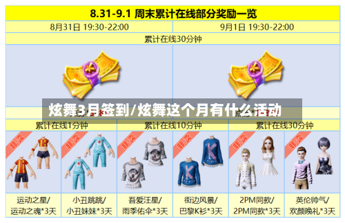 炫舞3月签到/炫舞这个月有什么活动-第1张图片