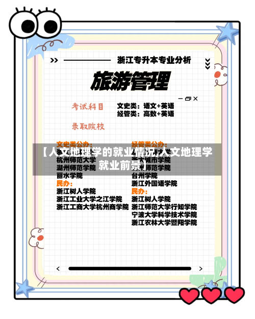 【人文地理学的就业情况,人文地理学就业前景】-第1张图片