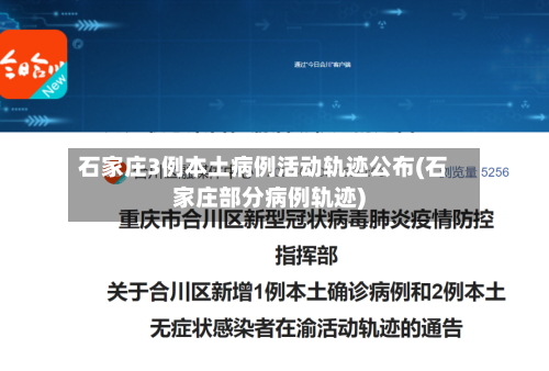石家庄3例本土病例活动轨迹公布(石家庄部分病例轨迹)-第1张图片